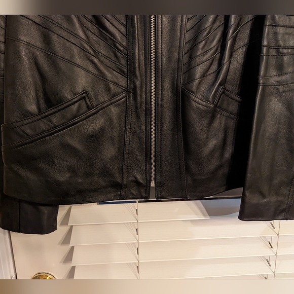 NWT! Bradley, Bradley Bayou, Women's 100% GENUINE LEATHER Moto Jacket- Black - Picture 9 of 11